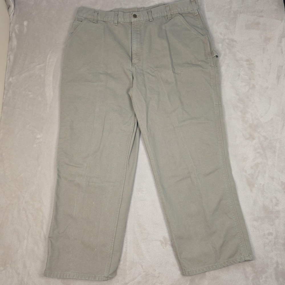 Carhartt Pants Mens 44x30‎ Tan B11 Loose Original Fit Canvas Workwear Dungaree